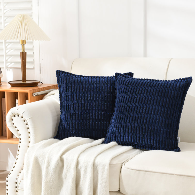 NordECO HOME Decorative Throw Pillow Covers Farmhouse Boho Corduroy